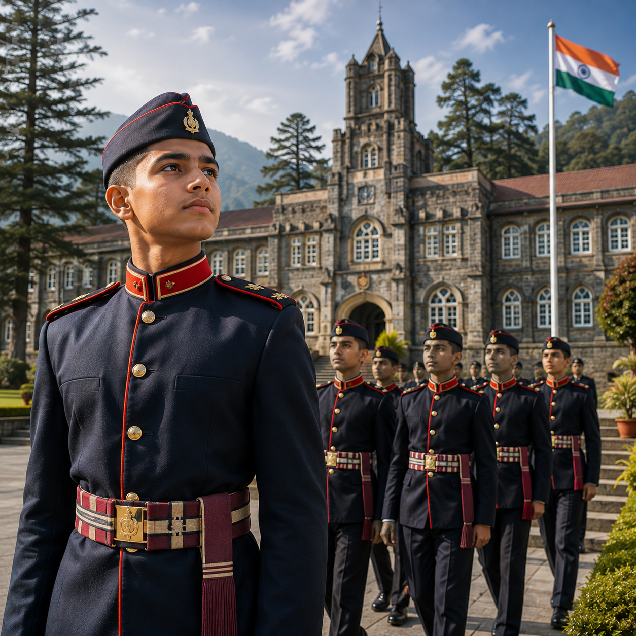students of RIMC - Defence Academy in Dehradun