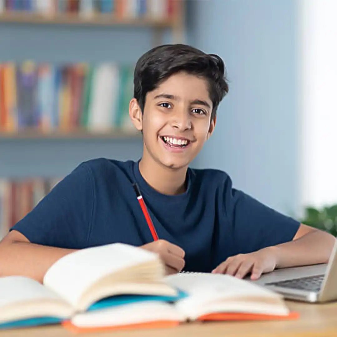 Student Studying RIMC Entrance Exam Syllabus